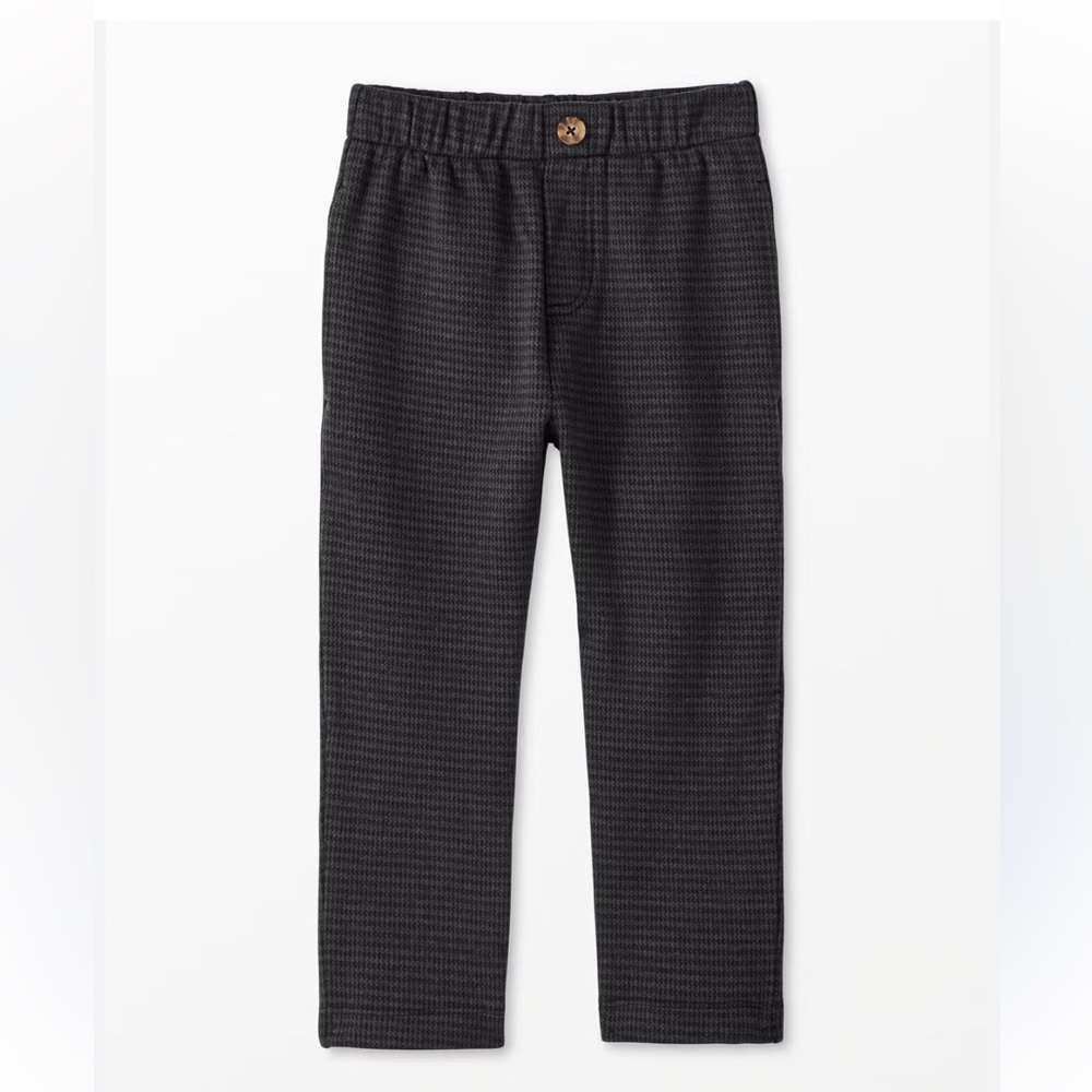 Pull-On Easy Jacquard Knit Pants — Dark Grey